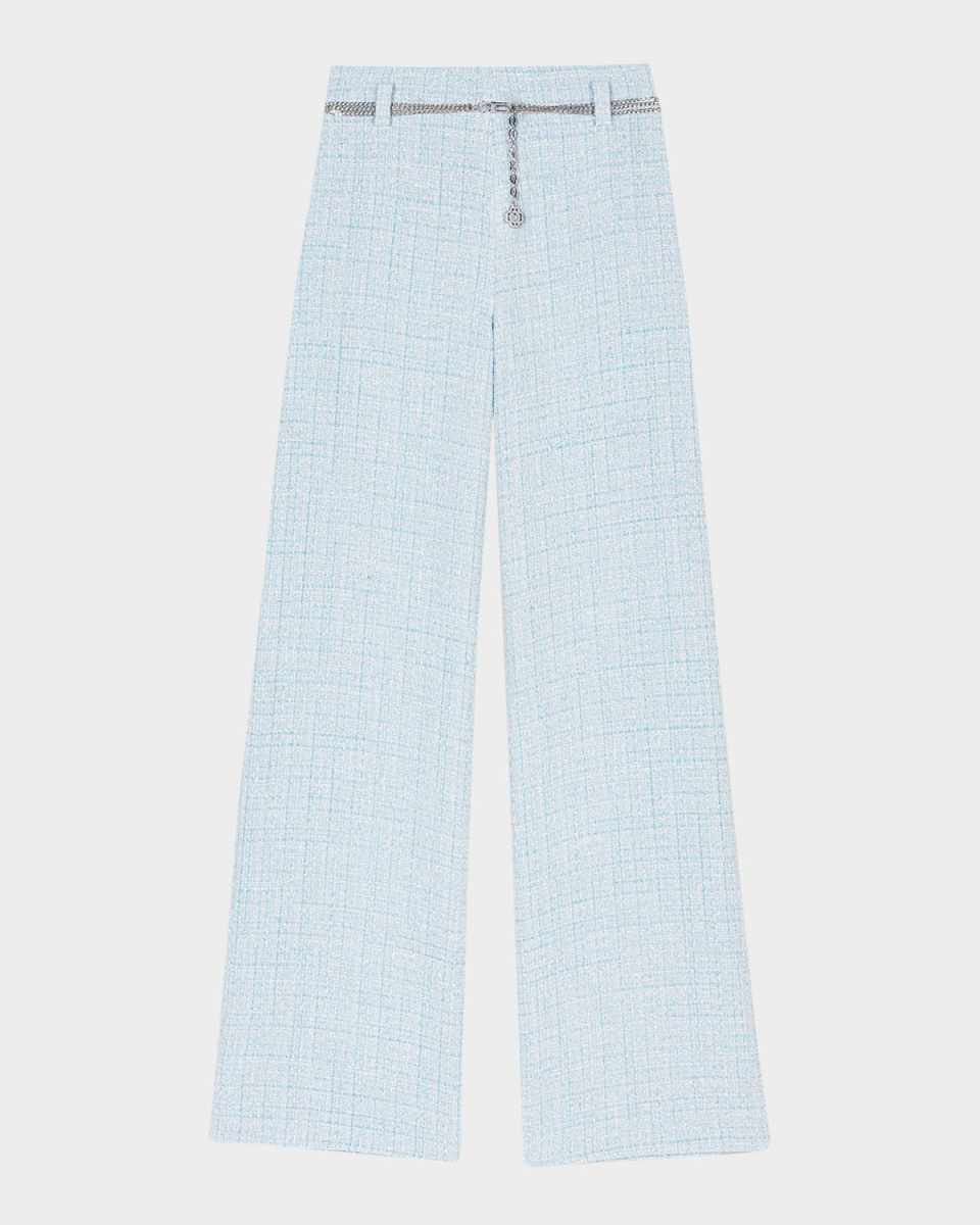Pictorine Belted Tweed Trousers